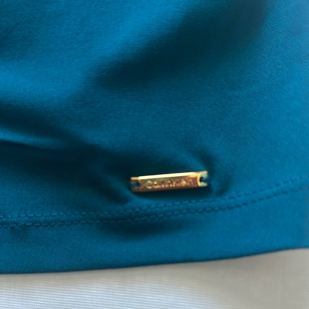 Calvin Klein Women's Sleeveless Top - Teal - Picture 4 of 4
